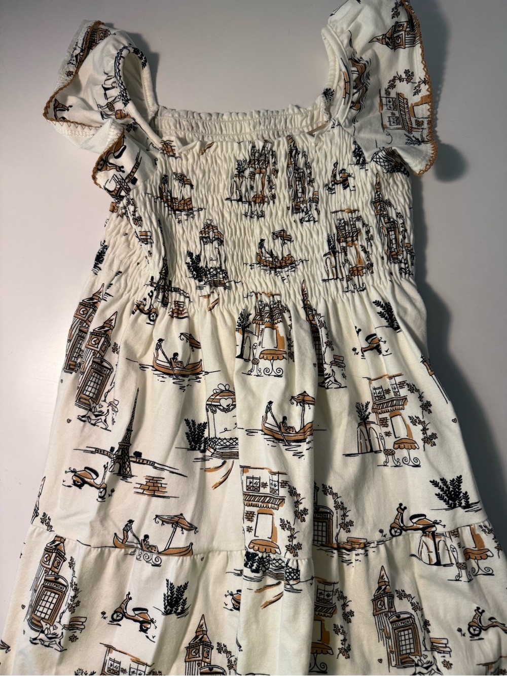 Milon Dress - Parisian fabric theme